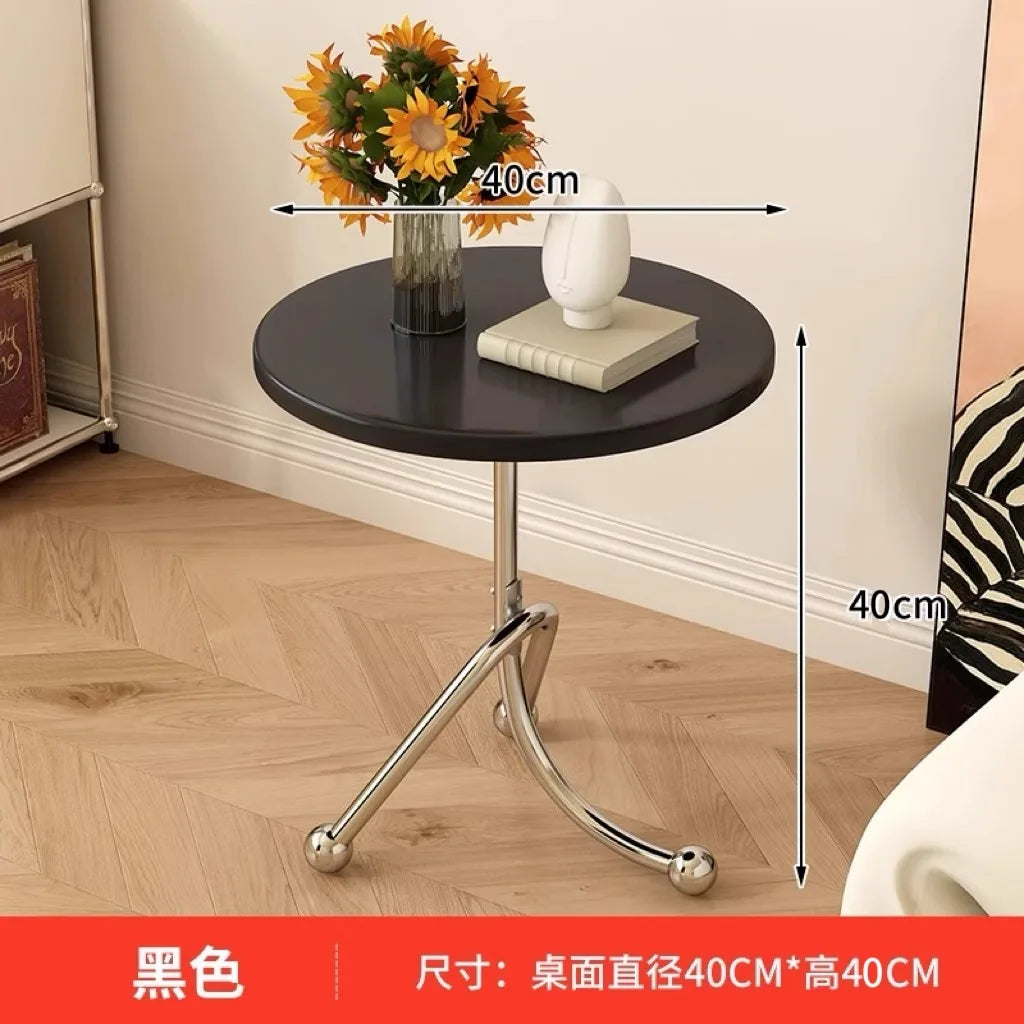 Round Coffee Table Wood Lounge Auxiliary Table Small Tea Modern Creative Furniture Living Room Table Basse Salon Nordic