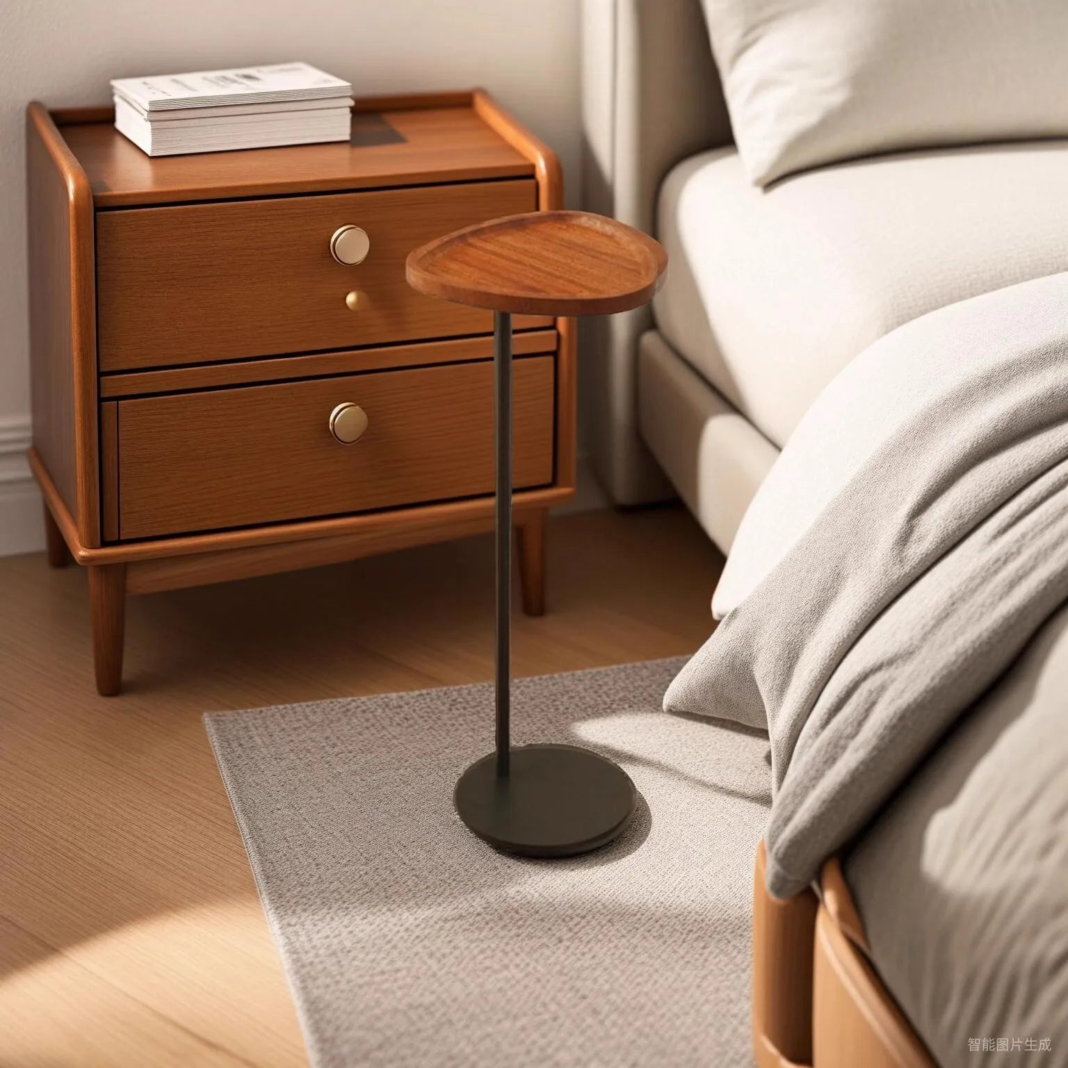 Coffee Table Small Round Table, Minimalist Modern Sofa Side Table, Ins Coffee Table,Luxury-Inspired,Nordic Wrought Iron,Metal