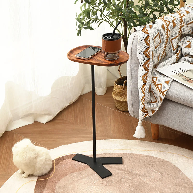 Coffee Table Small Round Table, Minimalist Modern Sofa Side Table, Ins Coffee Table,Luxury-Inspired,Nordic Wrought Iron,Metal