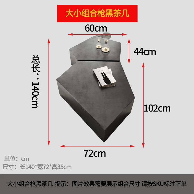 Display Irregular Coffee Table Luxury Design Premium Minimalist Tables Books Glam Mesa De Centro De Sala Living Room Furniture