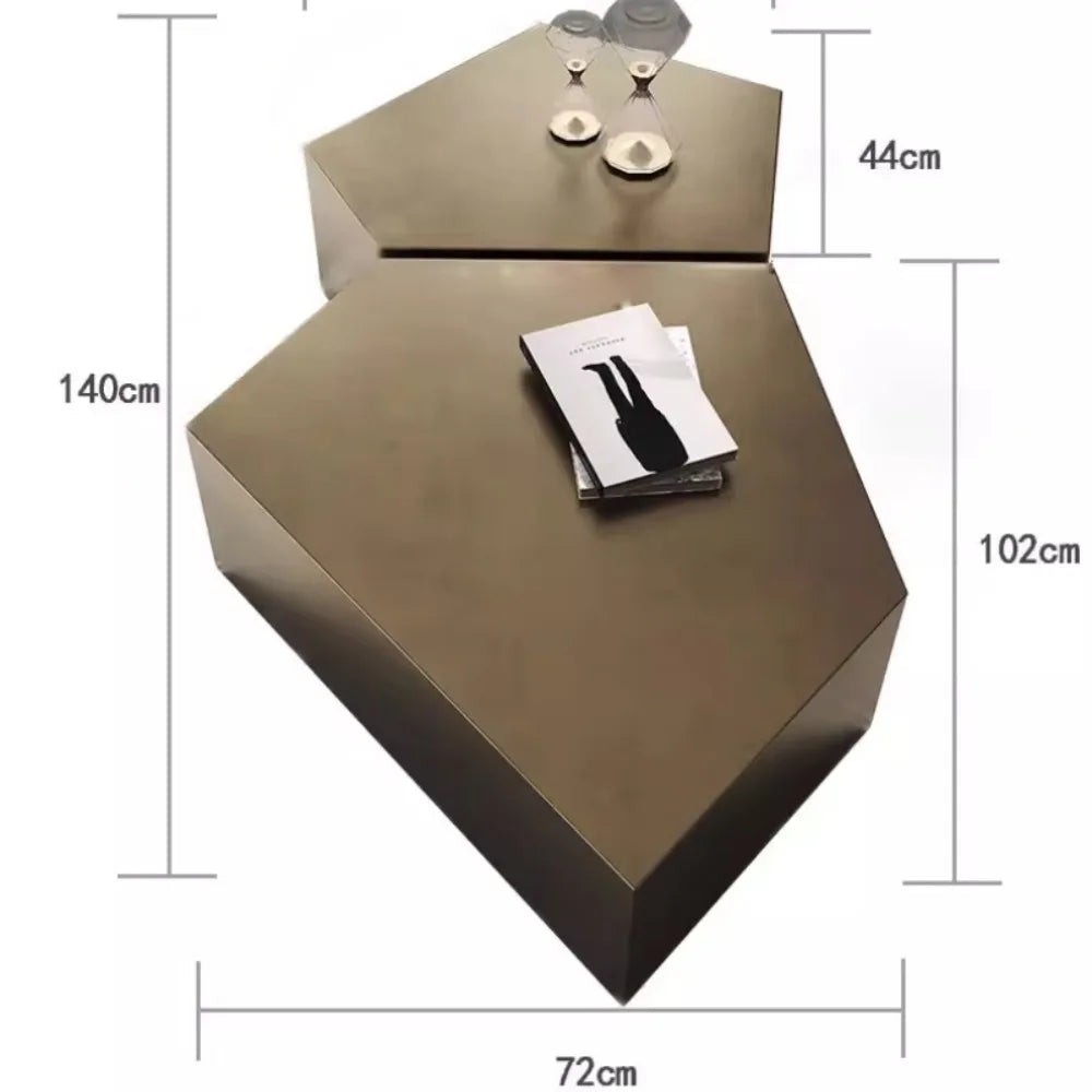 Display Irregular Coffee Table Luxury Design Premium Minimalist Tables Books Glam Mesa De Centro De Sala Living Room Furniture