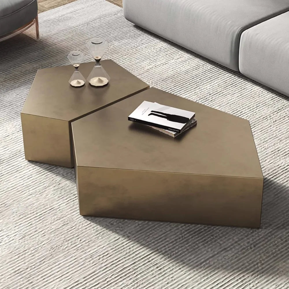 Display Irregular Coffee Table Luxury Design Premium Minimalist Tables Books Glam Mesa De Centro De Sala Living Room Furniture