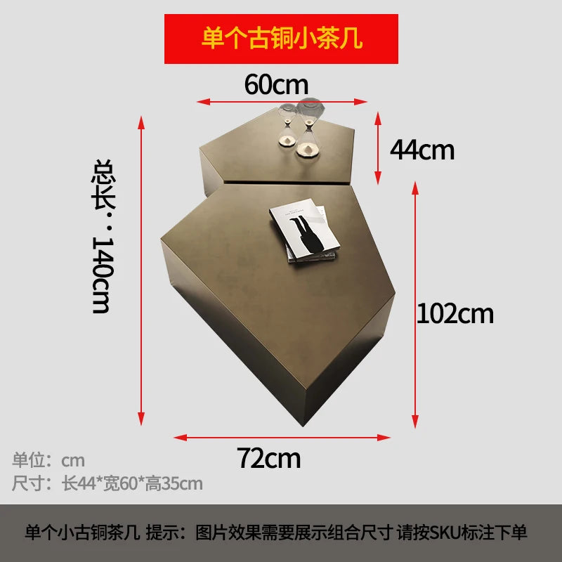 Display Irregular Coffee Table Luxury Design Premium Minimalist Tables Books Glam Mesa De Centro De Sala Living Room Furniture