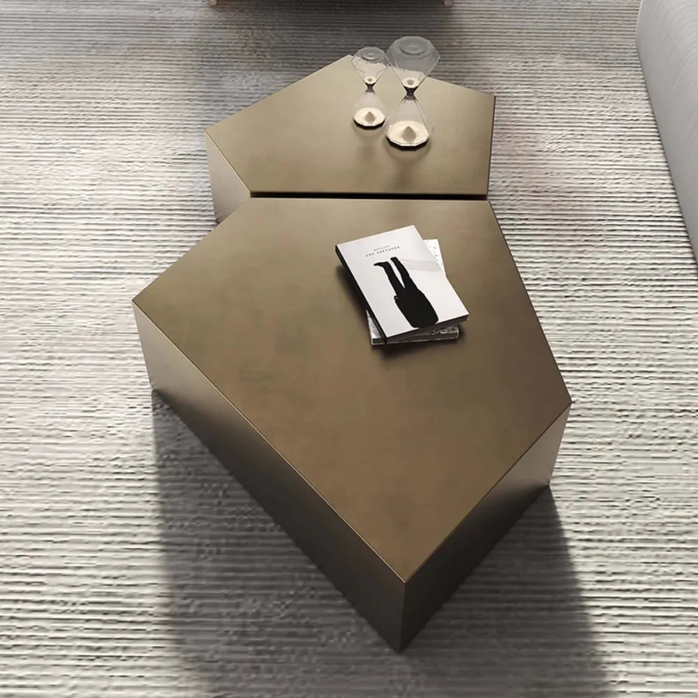 Display Irregular Coffee Table Luxury Design Premium Minimalist Tables Books Glam Mesa De Centro De Sala Living Room Furniture