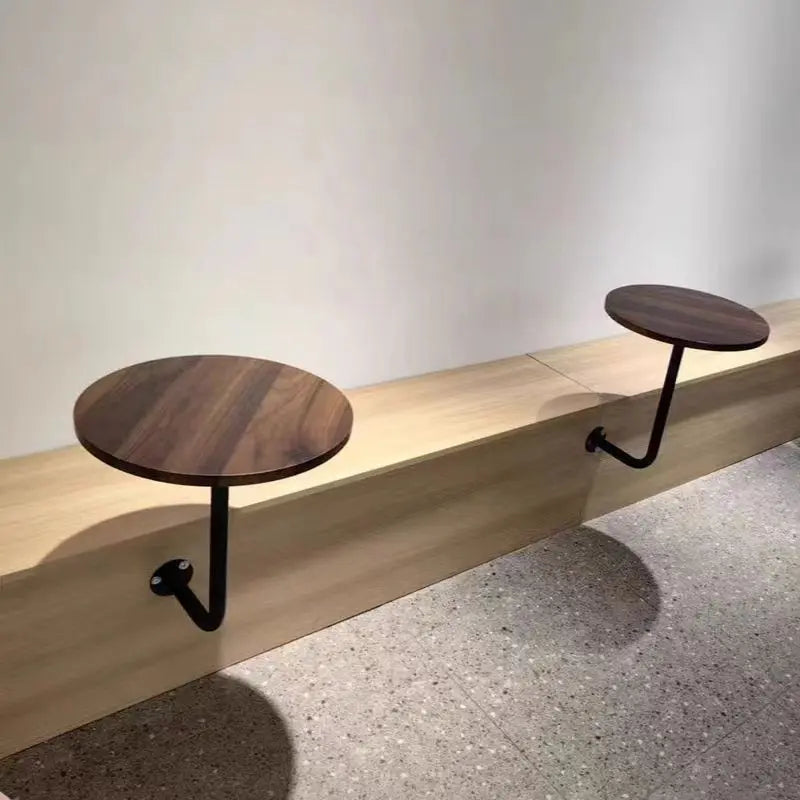 Coffee Table Circular Modern Luxury Restaurant Side Table Wall Mounted Small Round Table Coffee Shop Decoration Hanging